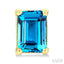 Emerald Shape Gemstone Stud Earrings