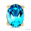 Oval Shape Gemstone Stud Earrings