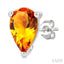 Pear Shape Gemstone Stud Earrings
