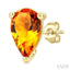 Pear Shape Gemstone Stud Earrings