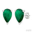 Pear Shape Gemstone Stud Earrings