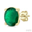 Oval Shape Gemstone Stud Earrings
