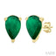 Pear Shape Gemstone Stud Earrings