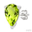 Pear Shape Gemstone Stud Earrings