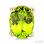 Oval Shape Gemstone Stud Earrings