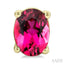 Oval Shape Gemstone Stud Earrings