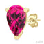 Pear Shape Gemstone Stud Earrings