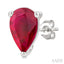 Pear Shape Gemstone Stud Earrings