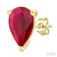 Pear Shape Gemstone Stud Earrings