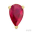 Pear Shape Gemstone Stud Earrings