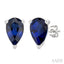 Pear Shape Gemstone Stud Earrings