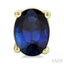 Oval Shape Gemstone Stud Earrings