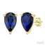 Pear Shape Gemstone Stud Earrings
