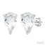 Pear Shape Gemstone Stud Earrings