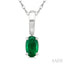 Oval Shape Gemstone Solitaire Pendant