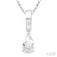 Pear Shape Gemstone Solitaire Pendant
