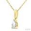Pear Shape Gemstone Solitaire Pendant