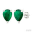 Pear Shape Gemstone Stud Earrings