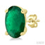 Oval Shape Gemstone Stud Earrings