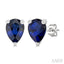 Pear Shape Gemstone Stud Earrings