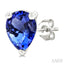 Pear Shape Gemstone Stud Earrings
