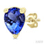 Pear Shape Gemstone Stud Earrings