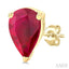 Pear Shape Gemstone Stud Earrings
