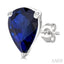 Pear Shape Gemstone Stud Earrings