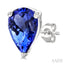 Pear Shape Gemstone Stud Earrings