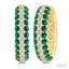 Gemstone & Diamond Hoop Earrings