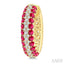 Gemstone & Diamond Hoop Earrings