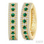 Gemstone & Diamond Hoop Earrings