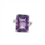 Amethyst & Diamond Fashion Ring