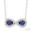 Pear Shape Gemstone & Infinity Halo Diamond Pendant
