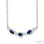 Marquise Shape Gemstone & Diamond Fashion Necklace