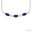 Marquise Shape Gemstone & Diamond Fashion Necklace