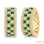 Gemstone & Diamond Hoop Earrings