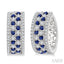 Gemstone & Diamond Hoop Earrings