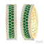 Gemstone & Diamond Hoop Earrings