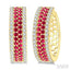 Gemstone & Diamond Hoop Earrings
