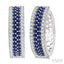 Gemstone & Diamond Hoop Earrings