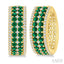 Gemstone & Diamond Hoop Earrings