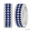 Gemstone & Diamond Hoop Earrings