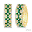Gemstone & Diamond Hoop Earrings