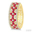 Gemstone & Diamond Hoop Earrings