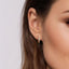 Diamond Huggie Hoop Earrings