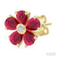 Blossom Pear Shape Gemstone & Diamond Earrings