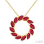 Marquise Shape Circle Gemstone Fashion Pendant