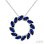 Marquise Shape Circle Gemstone Fashion Pendant