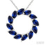 Marquise Shape Circle Gemstone Fashion Pendant